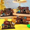 4pcs Fathers Day Decorations Table Centerpiece Wooden Happy Fathers Day