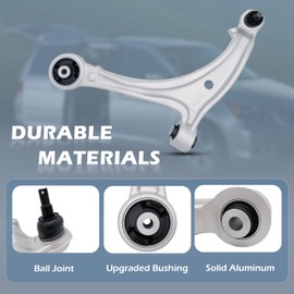 Gariqe Front Suspension Kit Lower Control Arm w/Ball Joints,Inner Outer Tie Rods,Sway Bar Links Compatible With 2005-2010 Honda Odyssey