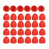 M6 Plastic Nut and Bolt Protection Dome Cover, Red Hex