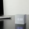 Gingko Cube LED Click Clock Alarm Clock with Sound Activation