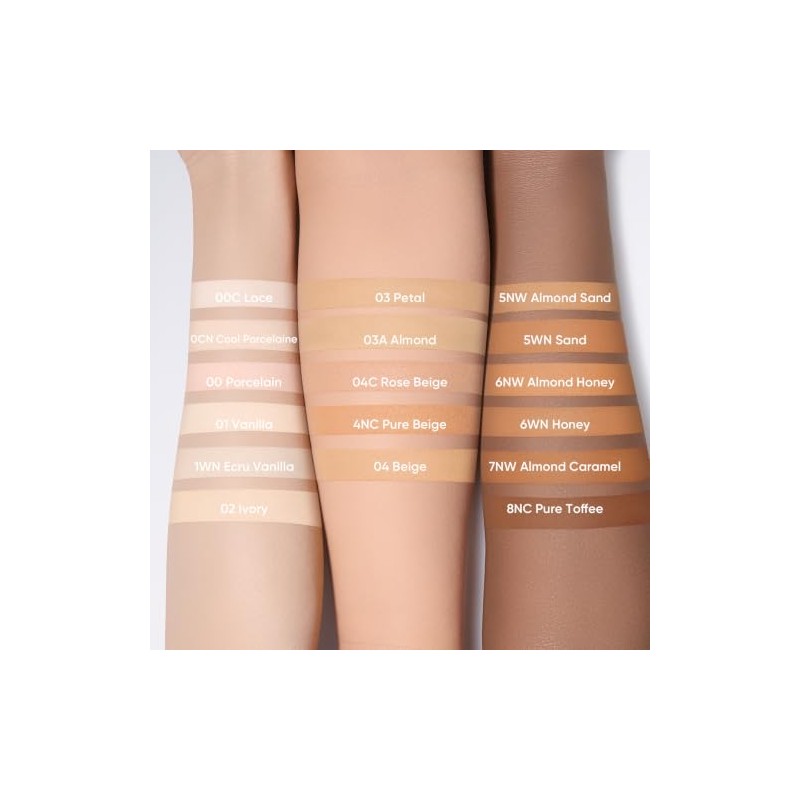 SKINTIFIC Base de Maquillaje en Polvo, Base en Polvo Compacta