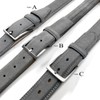 Granada Men's 100% Suede Nubuck Leather Dress Belt 1-3/8" Wide
