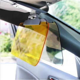 TradeWind Sun Visor, Car Sunshade, Day and Night Double Screen, UV Protection, Polarized, Ultraviolet Rays, Reflective, Sunshade, 12.6 x 5.5 inches (32 x 14 cm)