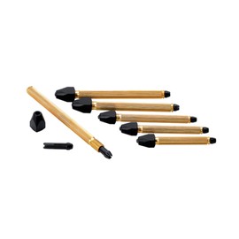 SELVA Pen Cups Assortment - With 6 Pin Cups - Ideal for Clamping Fine Tools and Pieces - Clamping Range up to 3.5mm, Vintage