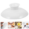 2pcs Ceramic Tea Cup Lid, White Teaware Mug Cover, Replacement
