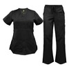 Soft Premium Mock Wrap Professional Work-Wear Women Top and Pant