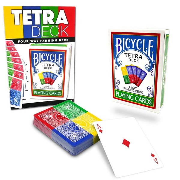 Bicycle Color Deck - Red Green Blue Yellow Back Playing Cards