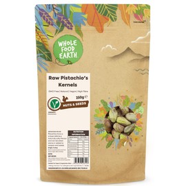 Wholefood Earth Raw Pistachio's Kernels 250 g | GMO Free | Natural | High Fibre