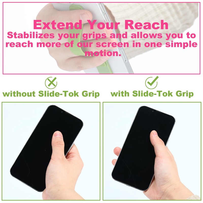 Weewooday 6 Pieces Phone Grip Holder Cell Phone Grip Strap