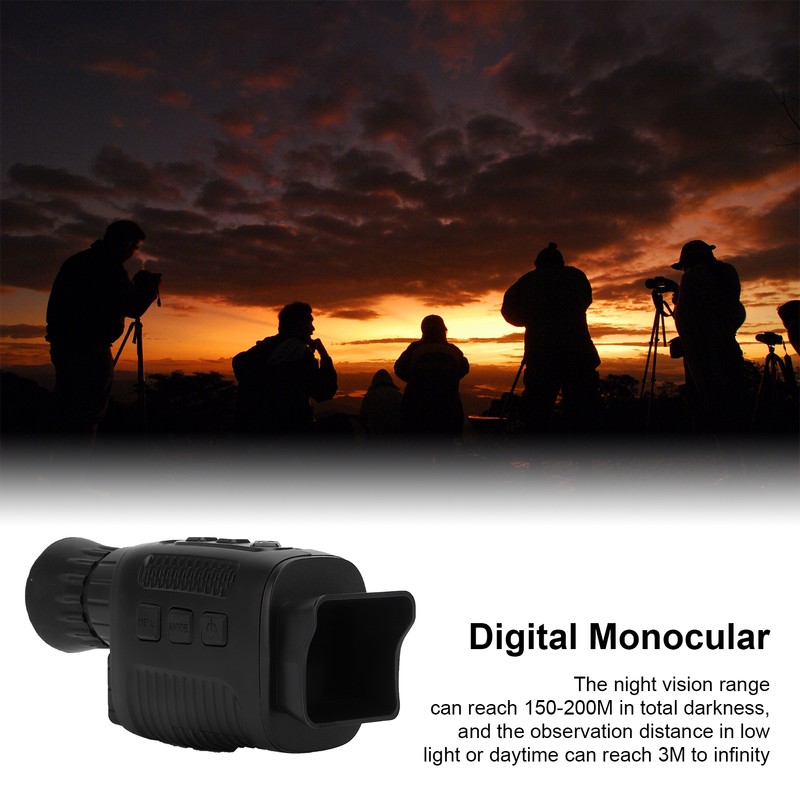 NV1000 Digital Night Vision Monocular Infrared Monoculars for Both Day
