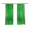 LQIAO Sequence Backdrop Curtain Panel 2 Pieces 2FTx8FT Apple Green