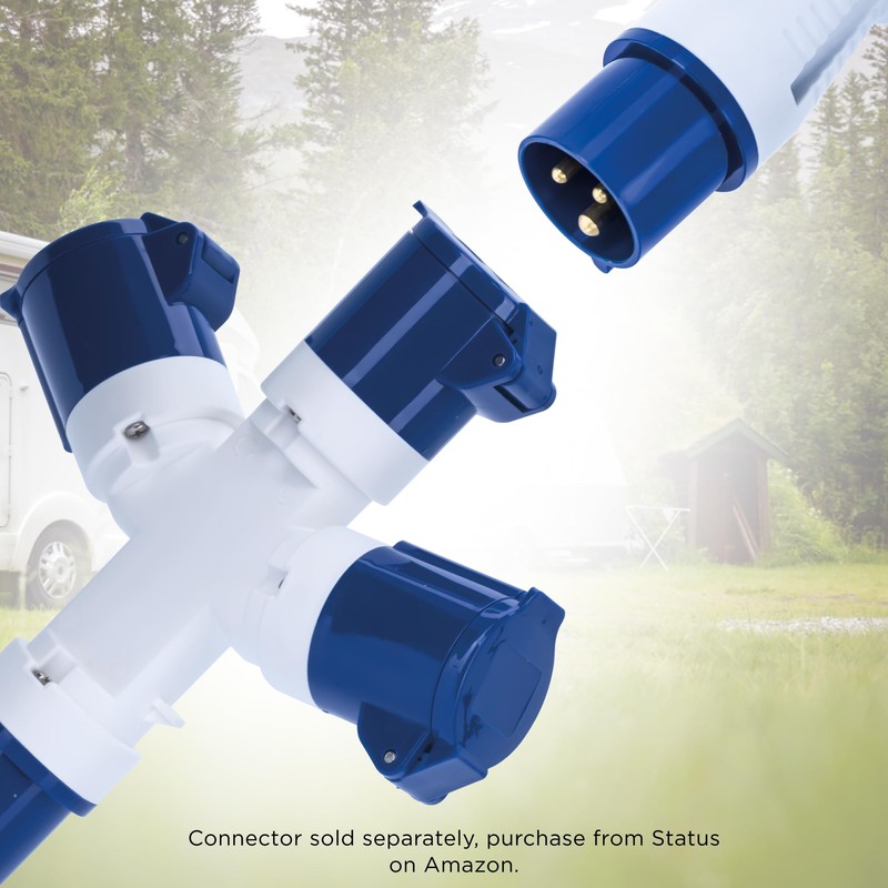 Status 3 Way Splitter Adaptor, 16amp, IP44 Weatherproof – Converts