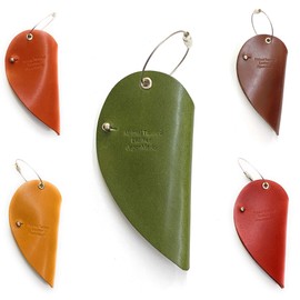 Key Case, Key Holder, Key Cover, Tochigi Leather, Genuine Leather, Cowhide Leather, Men's, Women's, Leather Accessories, Made in Japan, heart x red