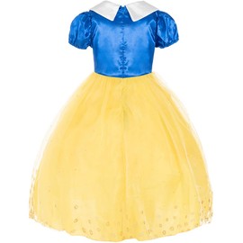 Funna Costume Princess Dress for Toddler Girls with Accessories, 3T Yellow