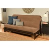 Kodiak Furniture Full-Size Futon Cover in Marmont Mocha Brown Fabric