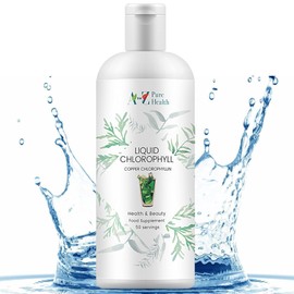 Liquid Chlorophyll Drops 500ml | Daily Health & Beauty Detox Supplement UK Made | Skin Health, Anti-Inflammatory & Healing Properties (Mint Flavour) |Take with Water |Copper Chlorophyllin Drink|Vegan