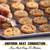 Commercial Quality Baking Sheet Pan Set, Natural Aluminum Cookie Sheet,
