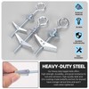 Glarks 18pcs M4 M5 M6 O-Shaped Eye Bolt Toggle Anchors