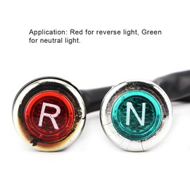 Klanata Universal ATV Neutral Indicator Light, Red & Green Gear Shifter Lights for 4 Wheeler Quads, for Gear Position Indicator