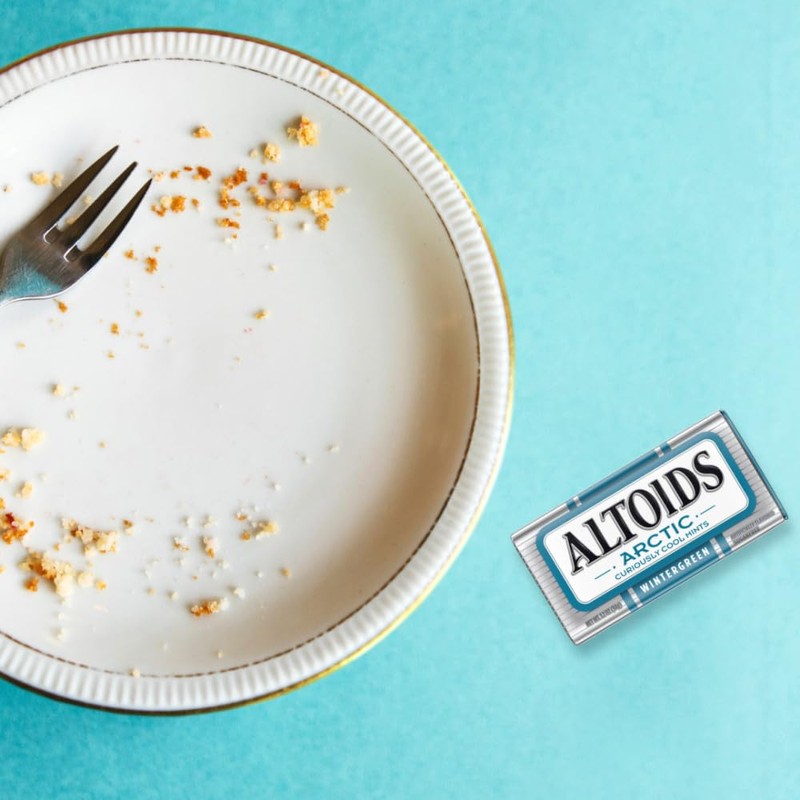 ALTOIDS Arctic Wintergreen Breath Mints Sugar Free Hard Candy Bulk,