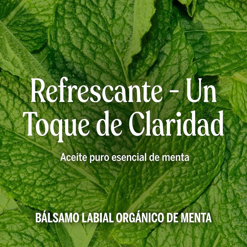 Dr. Bronner's Bálsamo Labial Orgánico Menta, Fórmula Hidratante y Refrescante