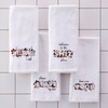 SKL Home Nice Poop Hand Towel, White