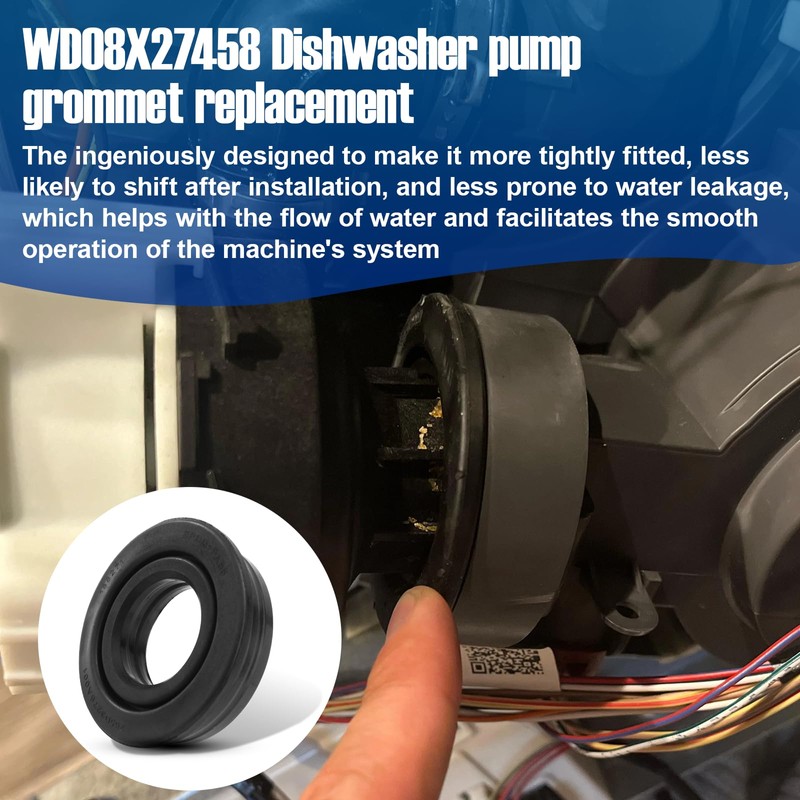 WD08X27458 Dishwasher Floating Seal Assembly for GE Hotpoint Haier DDT700SBN