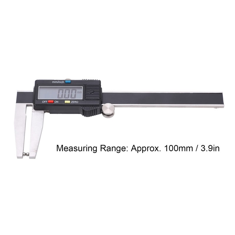 100mm Digital Brake Disc Caliper, Vernier Pointed Ruler Measuring Tool