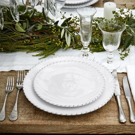 Costa Nova White Pearl 28cm Dinner Plate / 코스타노바 화이트펄 28cm 디너접시