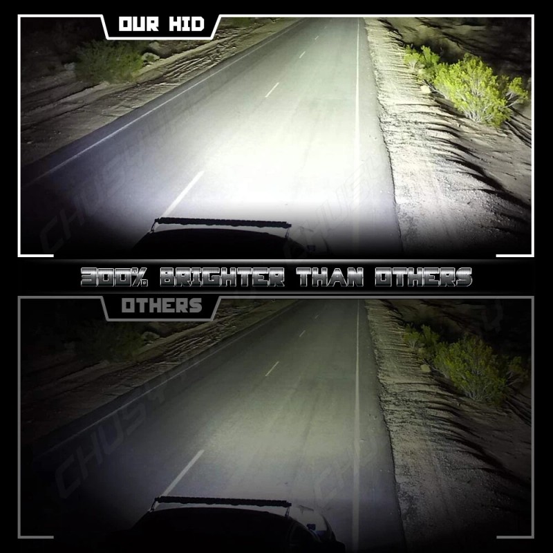 CHUSYYRAY For Ford Mustang 2013-2014 HID LED Headlights Hi/Lo Beam+Turn
