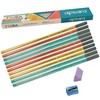 APSARA Triga Triangular Pencils School Nursery Office Home (10 Pencils