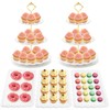 Coitak 5 Pieces Cupcake Stand Set, 2 Pieces 3 Tier