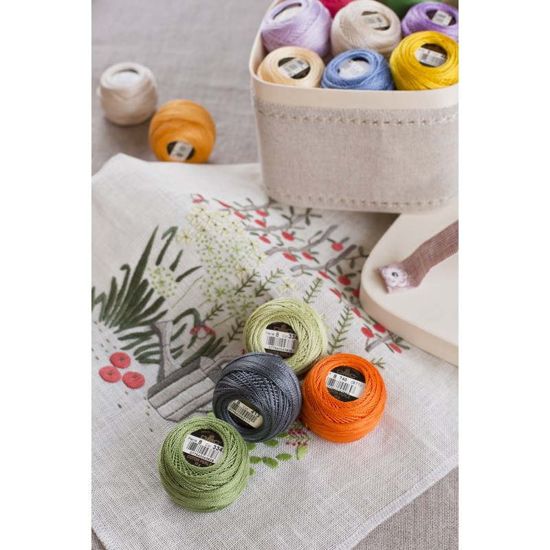 DMC 116 8-498 Pearl Cotton Thread Balls, Dark Red, Size