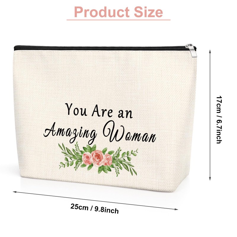 Inspirational Gifts for Women Friends 25x17CM Makeup Bag Birthday Gifts
