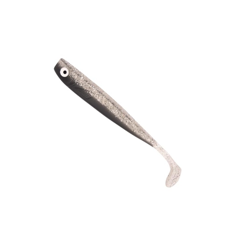 Zanderbait 12 cm smoke glitter, fishing lure, artificial bait, zander