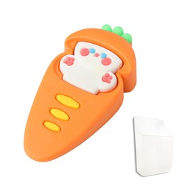 Ruayia Door Stopper Floor Door Wedge Rubber 1 Piece Cartoon Rabbit Door Stopper Wedge Stainless Steel Holders Non-Slip Scratch-Resistant Non-Toxic No Unpleasant Odour Carpet Tiles Wood All Floors -