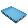 US Acrylic Coastal Plastic Serving Trays (Set of 4) 15”