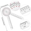 12 inch goniometer,360 Degree goniometer physical therapy,Transparent Orthopedic angle measuring