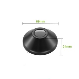 4 PCS 25 mm (3/4'') Black Shower Pipe Cover,Faucet Pipe Collar,Faucet Escutcheon Plate,Radiator Pipe Covers Collar,Cover for Shower Faucet,Taps,Radiators (Black, 69 x 24)…