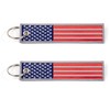 Great 1 American Flag Keychain Tag with Key Ring &