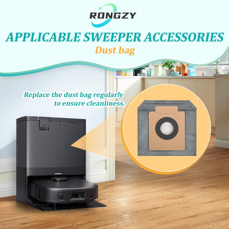 RongZy 10 Pack for Eufy X10 Pro Omni Dust Bag