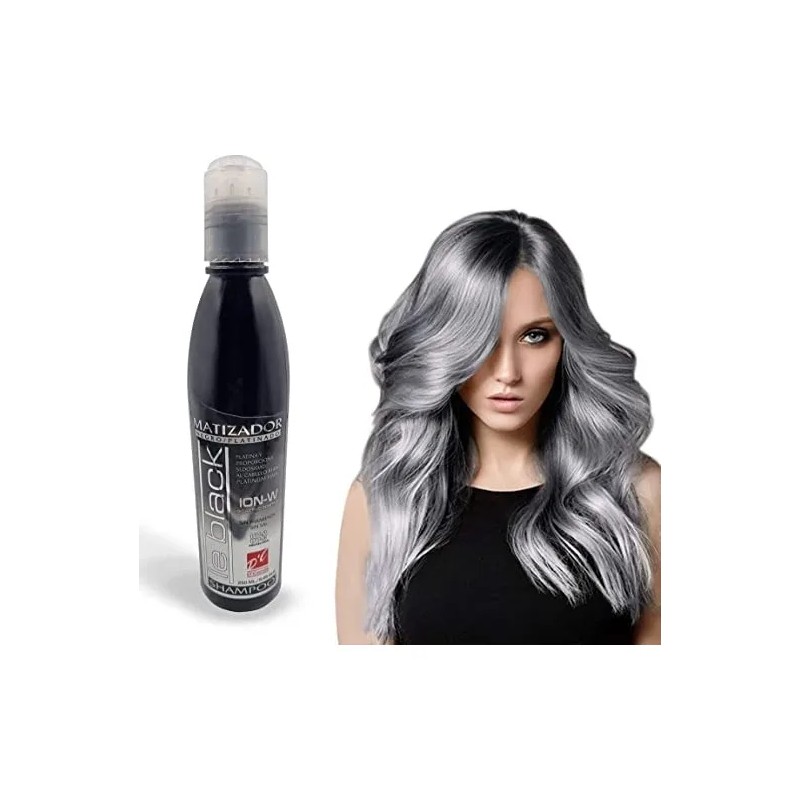 Shampoo Matizador Negro Cabello Platinado 250ml 2 Piezas