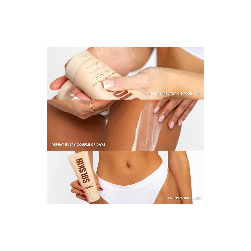 SOLSKIN Gradual Tanning Moisturiser with Aloe, Hyaluronic Acid & Vitamin