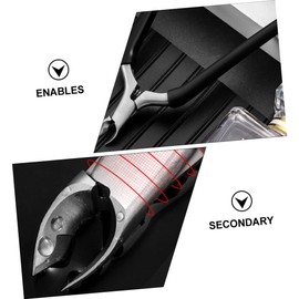 TOVINANNA 1PC Black Dead Skin Removal Scissor Cuticle Nipper Nail Barb Trimming Tool for Manicure Pedicure Ergonomic Design Durable Practical Nail Trimming Essential