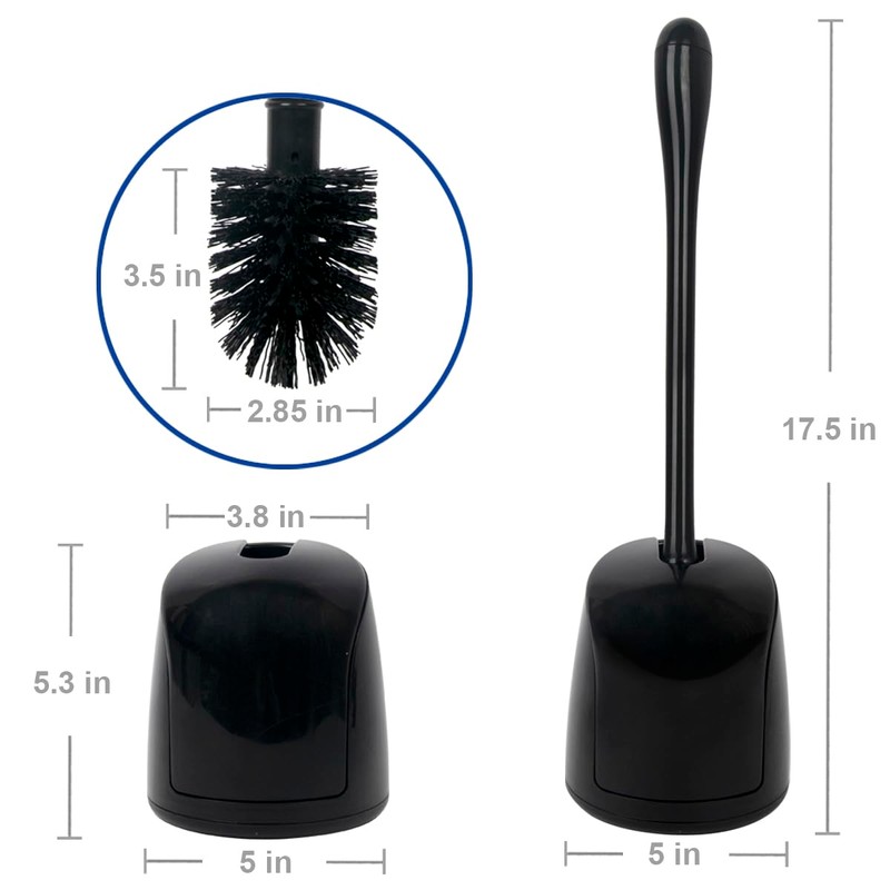 CELOX Toilet Bowl Brush and Holder for Bathroom Cleaning, 2
