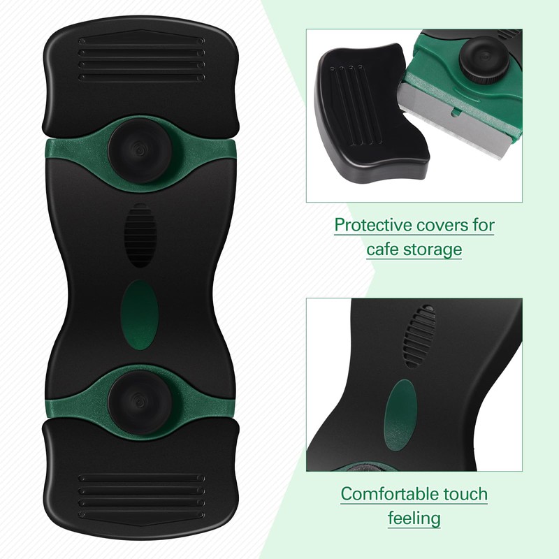 Tallew 9 Pcs Plastic Scraper Tool Sticker Plastic Razor Blade