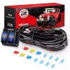 Nilight 16AWG LED Light Bar Wiring Harness Kit 12V On/Off