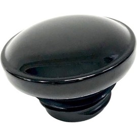 Screw-in Ratcheting Gloss Black Vented Gas Cap Motorcycle Tank Sportster Bobber Harley Davidson Dyna Chopper Fuel Caps OEM 61272-92A 91A Drag Specialties 139568 390281 V Twin 38-0325 Softail 1996-2017