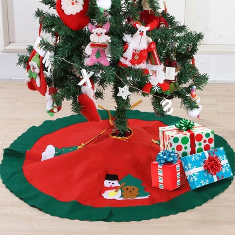 XMAS Tapete 3d Base Pie Arbol Navidad Adornos Regalos Santa