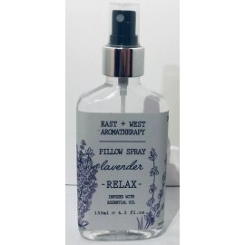 East + West Aromatherapy LAVENDER Pillow Spray infused w/Essential Oil 4.5 Fl Oz